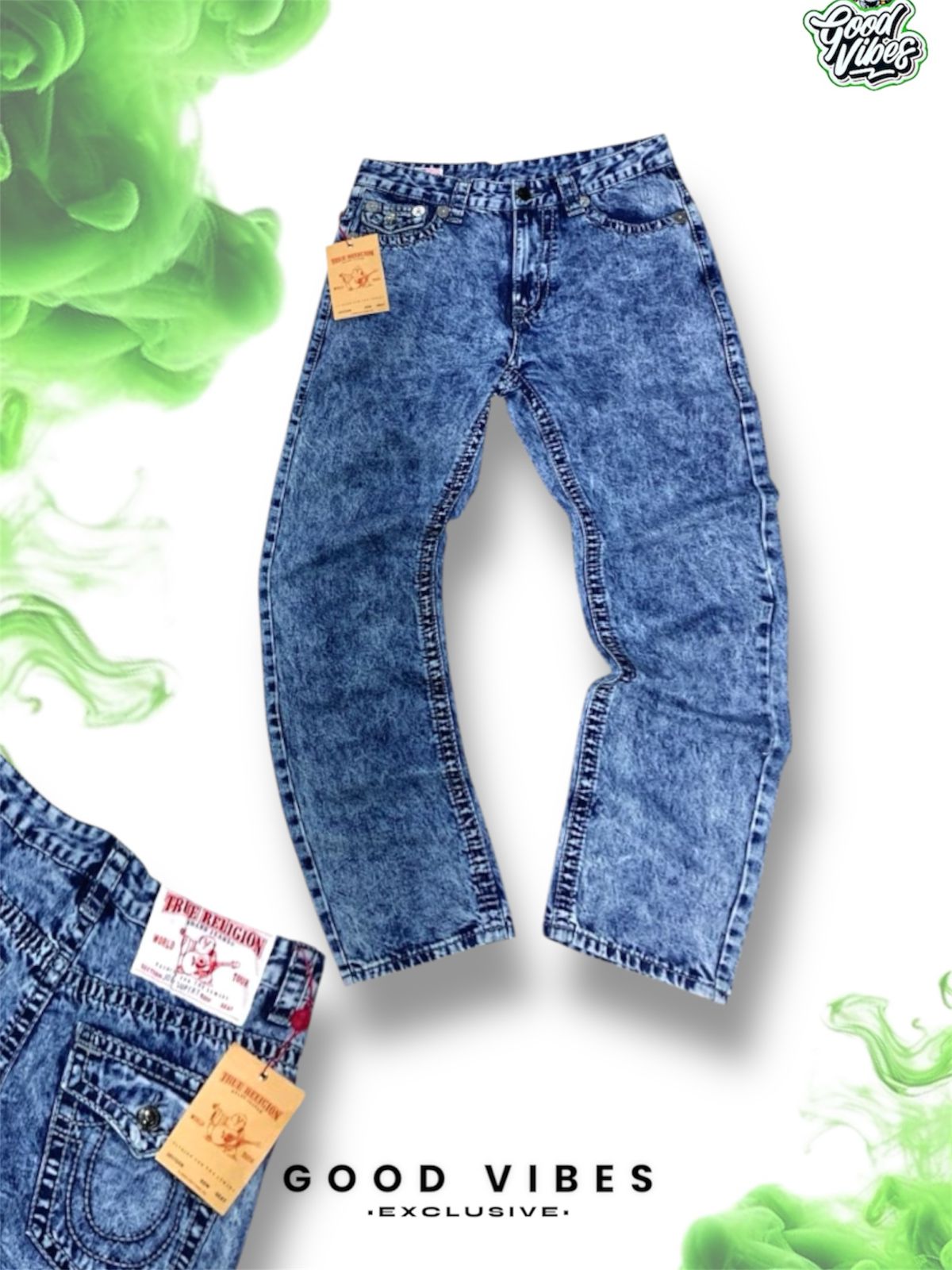 JEAN TRUE RELIGION HILOS GRISES.