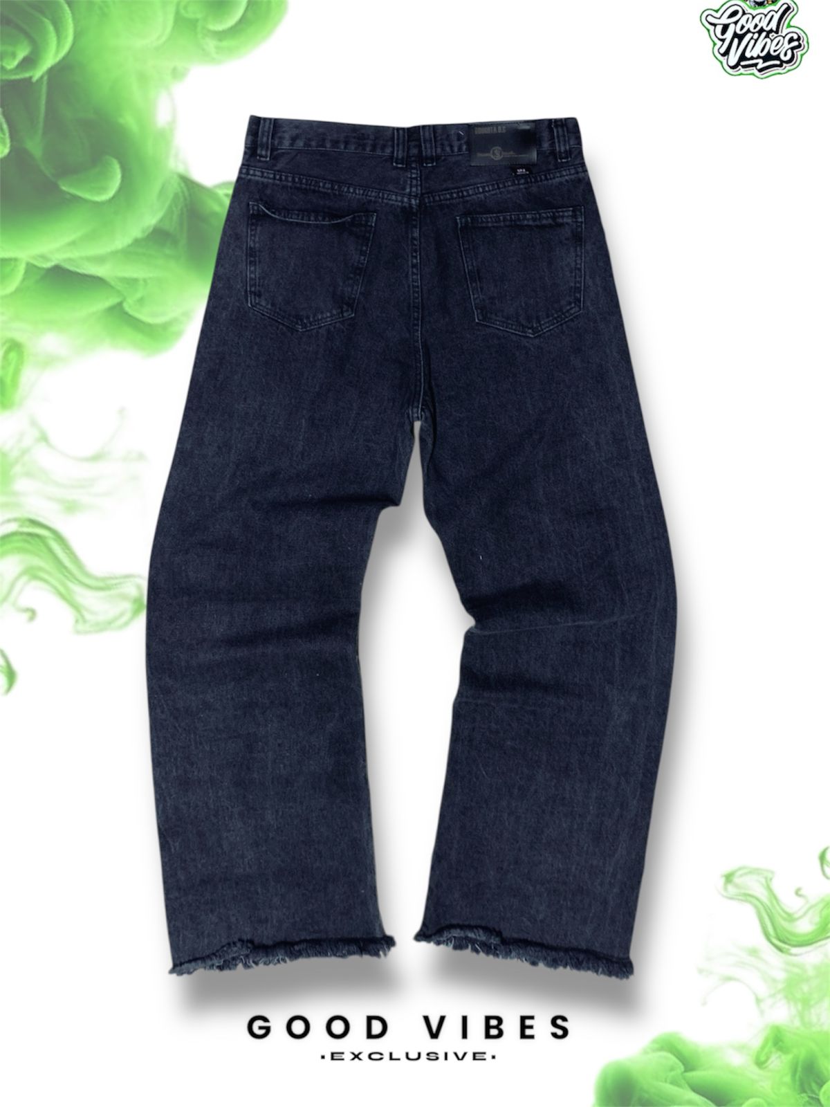 JEAN INVERTIDO CON DESGASTES.