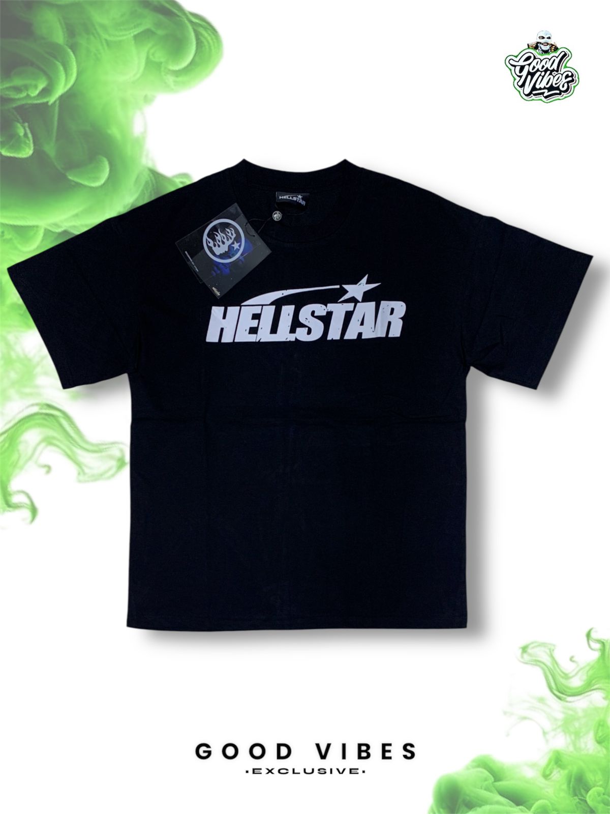CAMISETA HELLSTAR OVERSIZE CUELLO REDONDO.