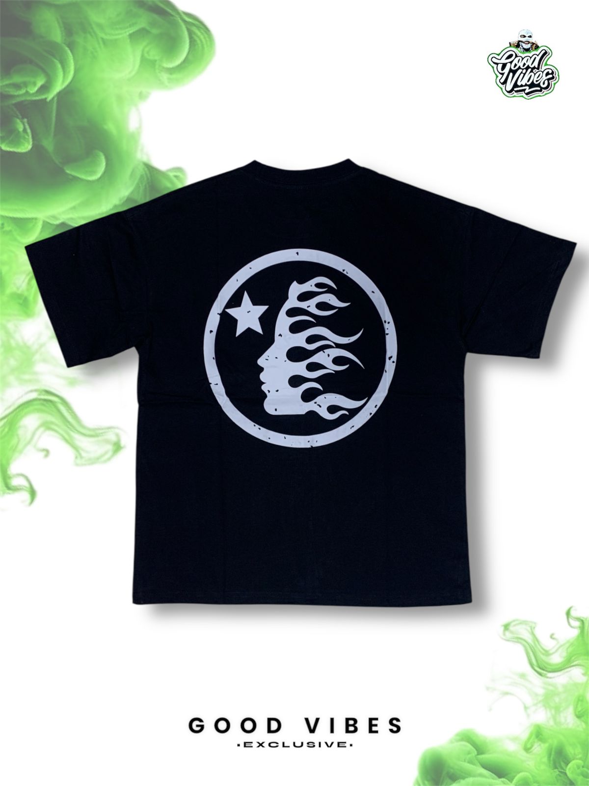 CAMISETA HELLSTAR OVERSIZE CUELLO REDONDO.