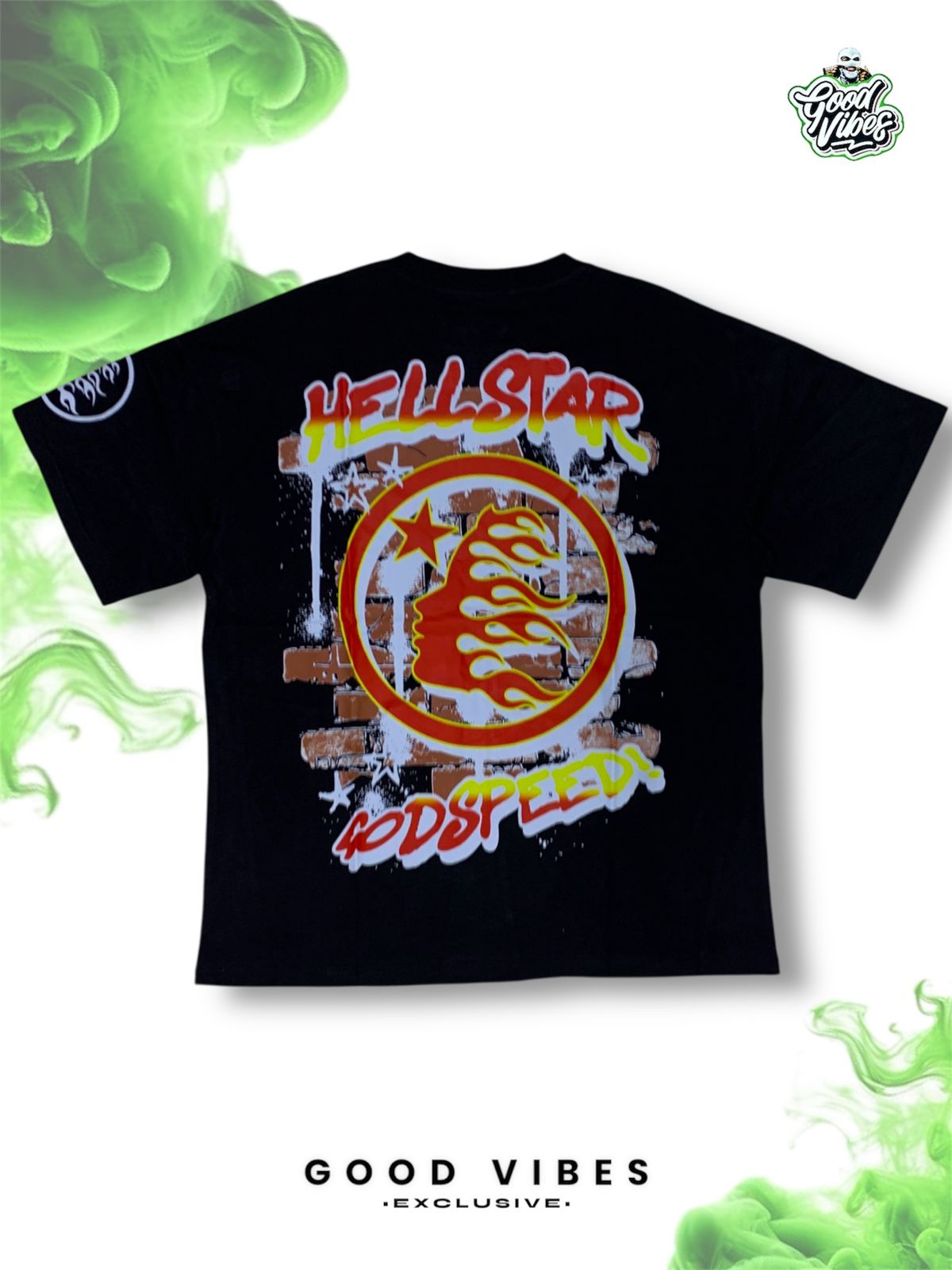 CAMISETA HELLSTAR OVERSIZE CUELLO REDONDO.