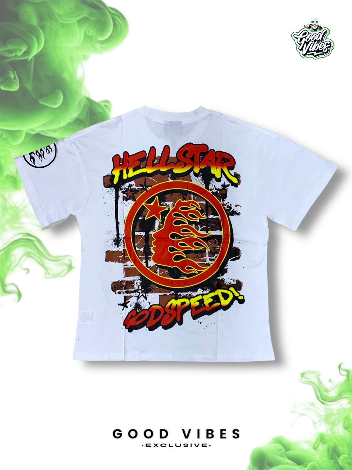 CAMISETA HELLSTAR OVERSIZE CUELLO REDONDO.