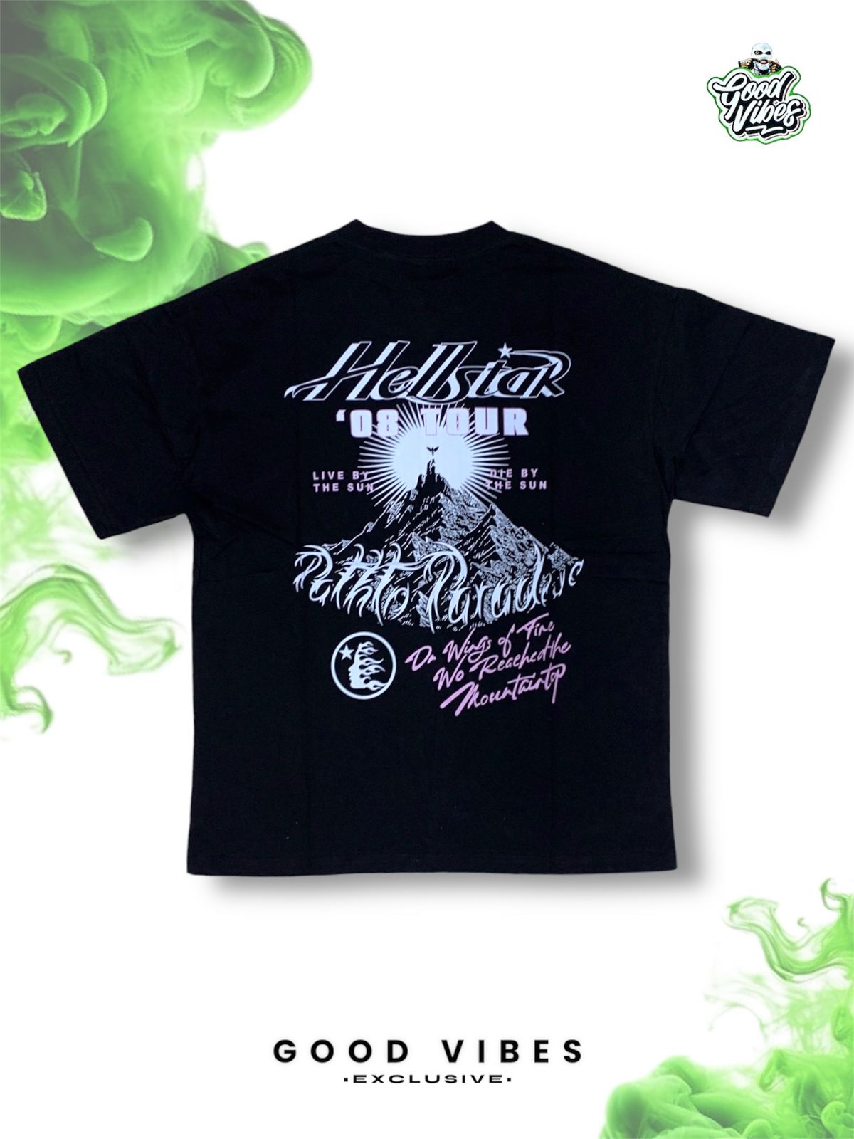 CAMISETA HELLSTAR OVERSIZECUELLO REDONDO.