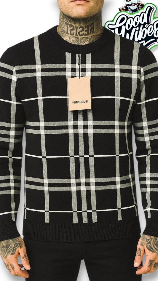BUZO TEJIDO BURBERRY NEGRO.