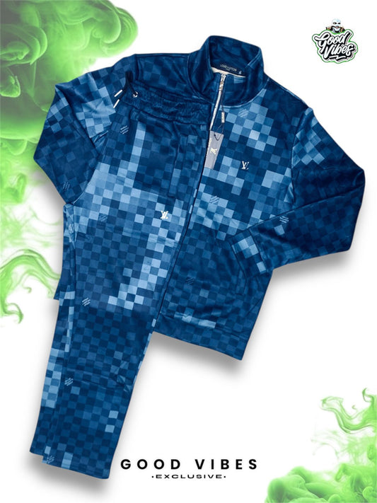 CONJUNTO LOUIS VUITTON BLUE.