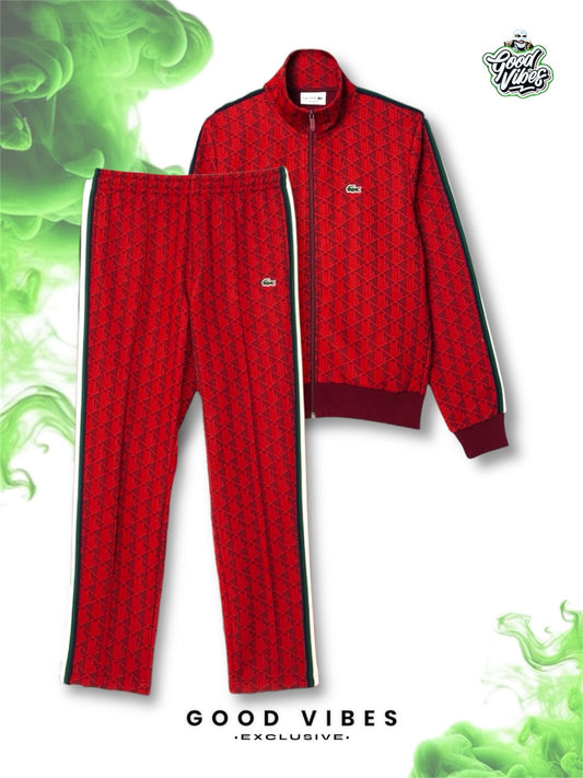 CONJUNTO LACOSTE EXCLUSIVE ROJO.