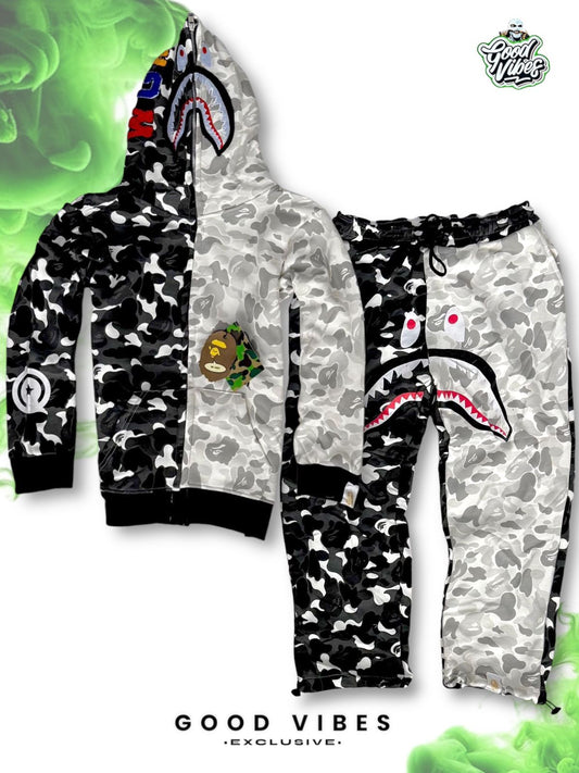CONJUNTO BAPE SHARK EDITION SPECIAL.