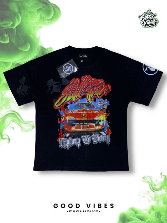 CAMISETA HELLSTAR OVERSIZE CUELLO REDONDO.