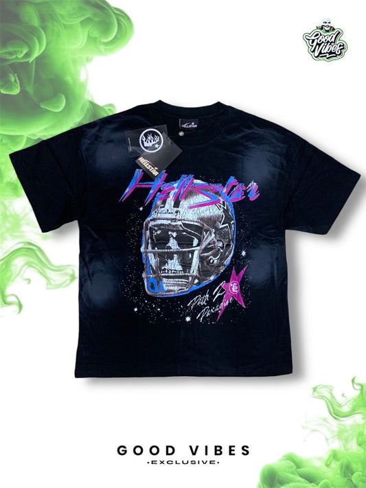 CAMISETA HELLSTAR OVERSIZECUELLO REDONDO.
